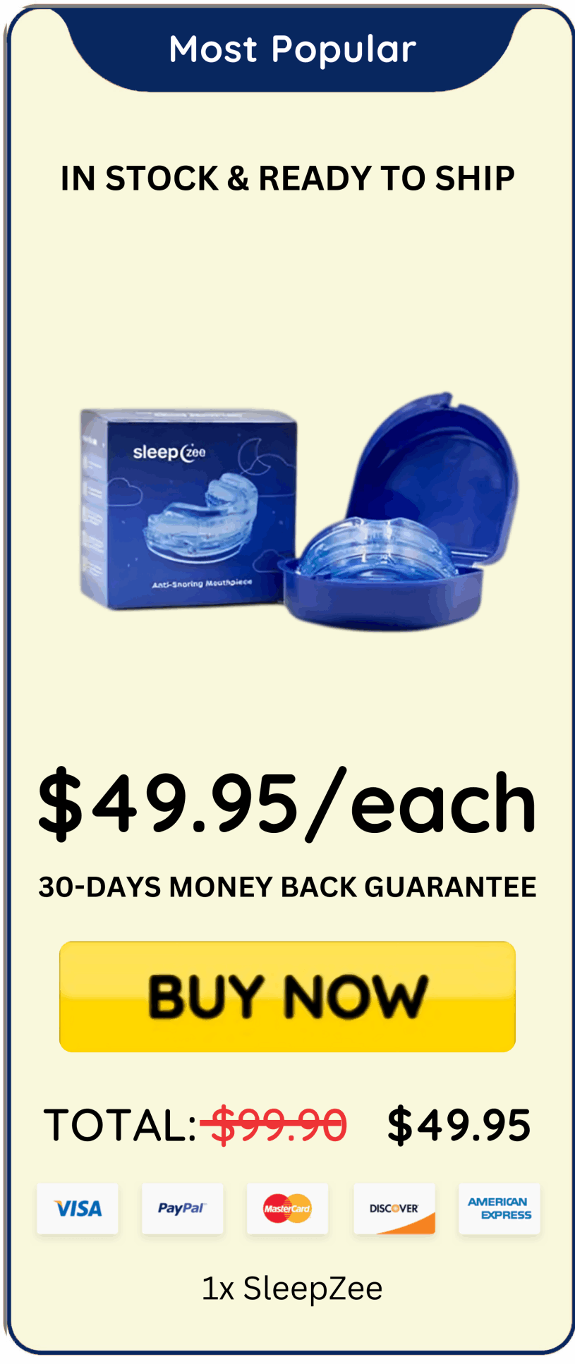 SleepZee Mouthpiece  price 